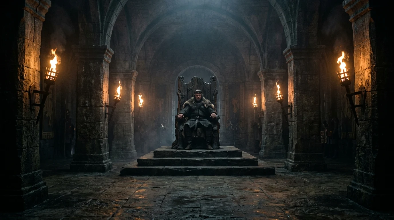Ikonický trůnní sál a atmosféra intrik ze seriálu Game of Thrones